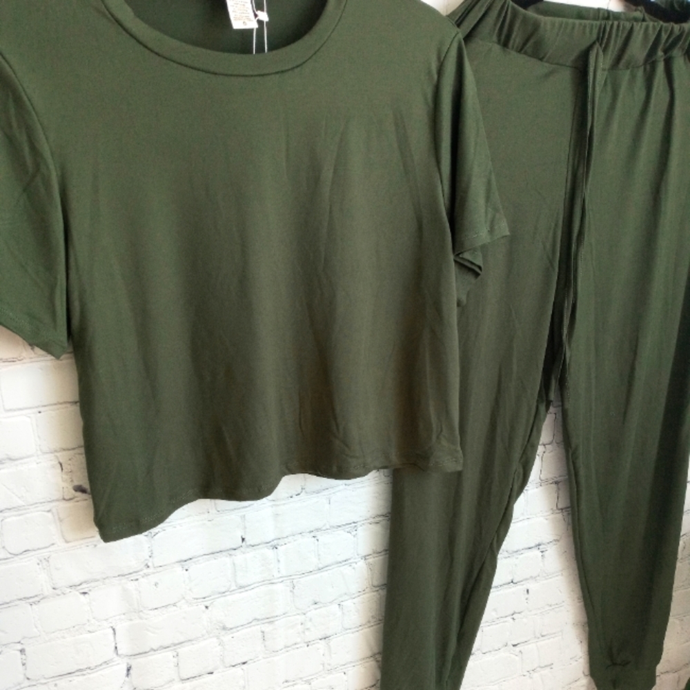 Olive Loungewear Set
